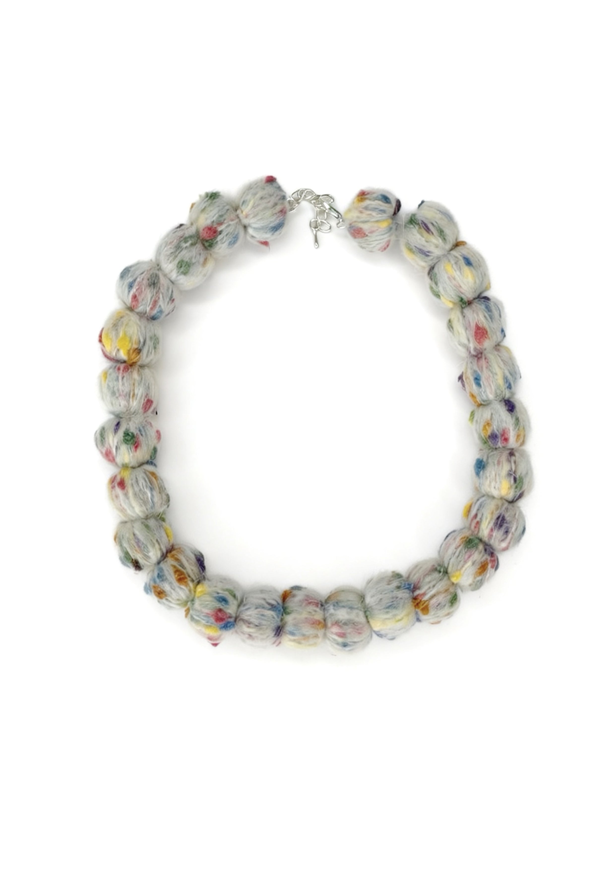 Handmade Wool Beaded Choker